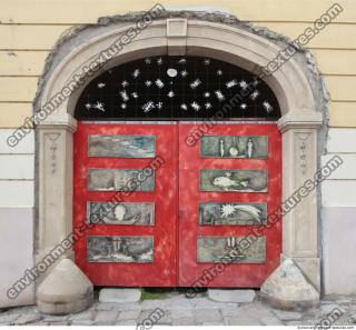 Photo Texture of Wooden Double Door 0004